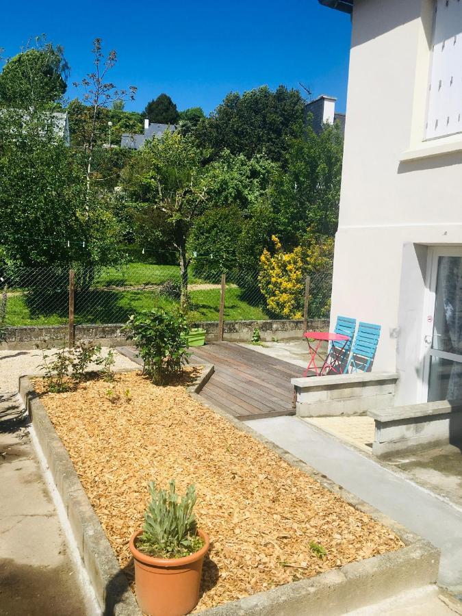 Logement Independant,Calme A 2 Pas Du Centre Ville Lannion Buitenkant foto